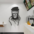 Boba Wall Art Decor – Acrylic Cafe and Tea Shop Decoration