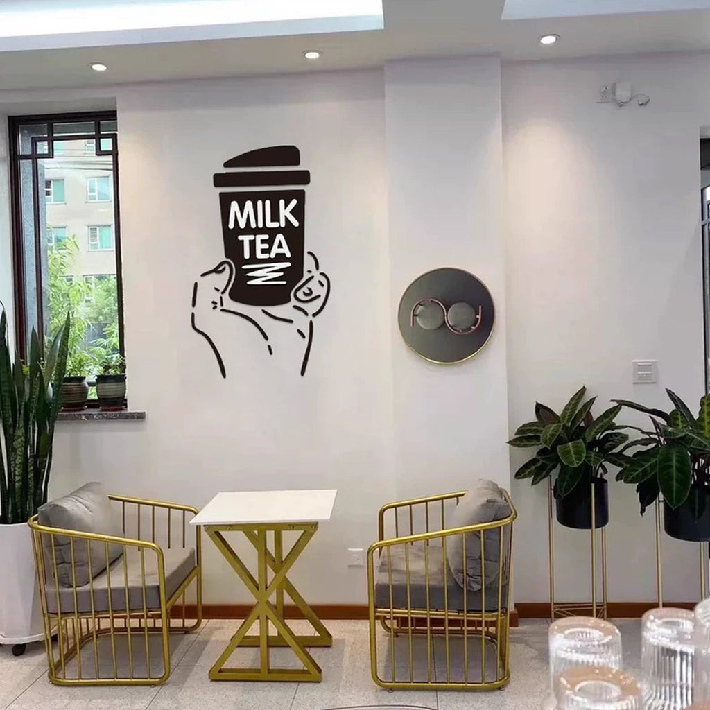 Boba Wall Art Decor – Acrylic Cafe and Tea Shop Decoration