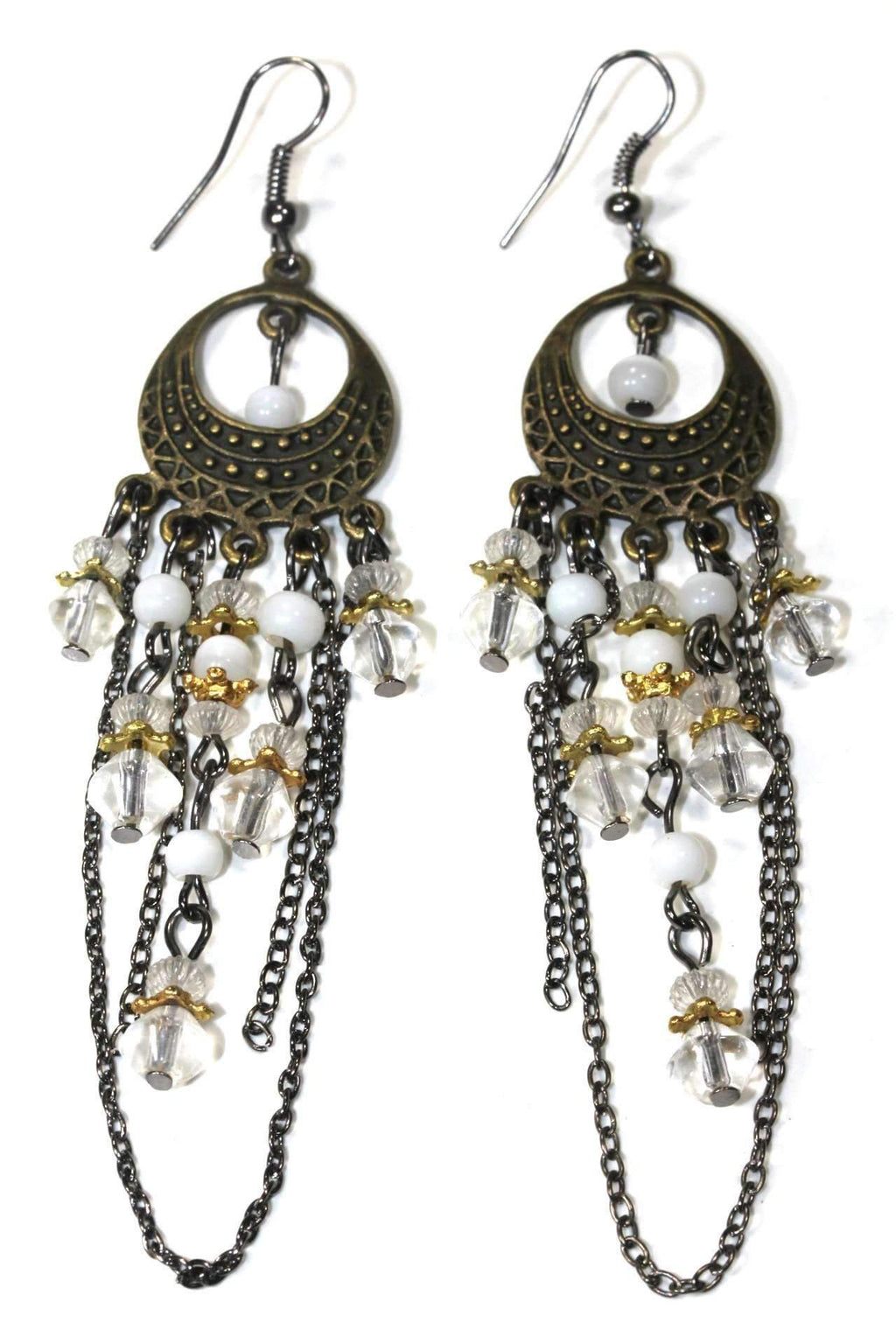 Boho Chandelier Earrings Long Dangle Beaded Tassel Style