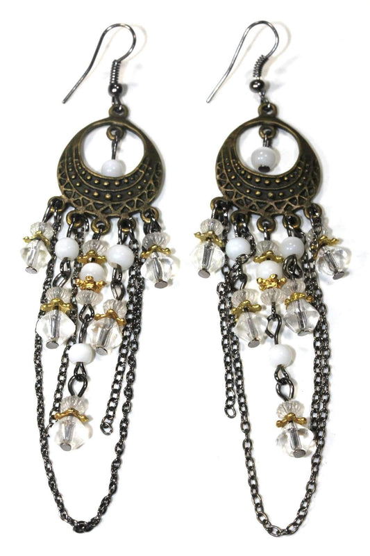Boho Chandelier Earrings Long Dangle Beaded Tassel Style