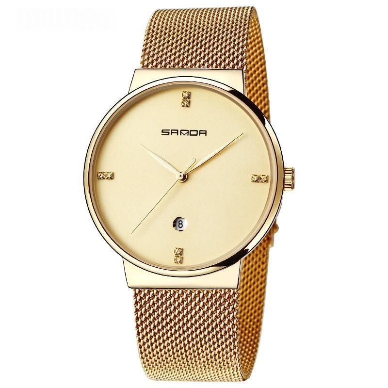 Quartz Watch, Personalized And Minimalist, Universal Wristwatch With A Calendar