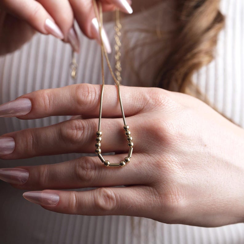 Customized Morse Code Name Necklace
