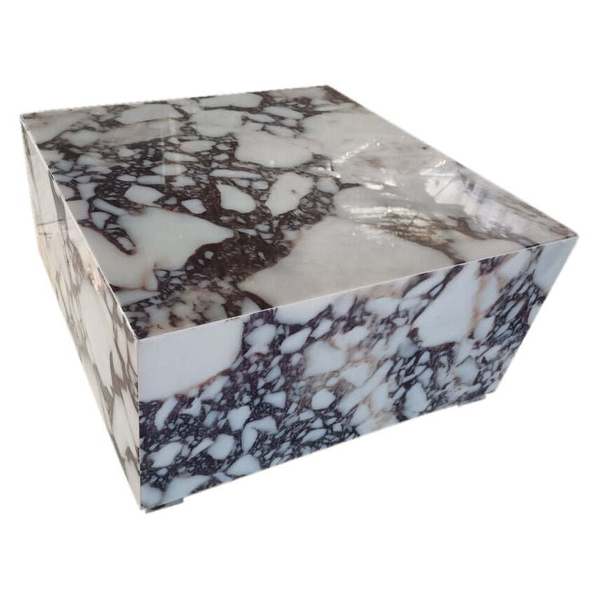 Calacatta Viola Turkish Marble Coffee Table - Polished 24x24x12
