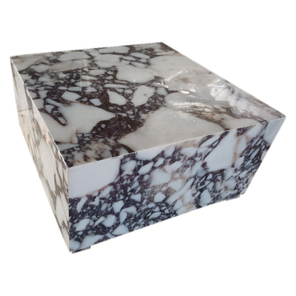 Calacatta Viola Turkish Marble Coffee Table - Polished 24x24x12