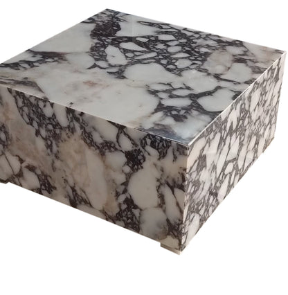 Calacatta Viola Turkish Marble Coffee Table - Polished 24x24x12