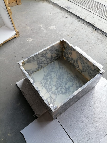 Calacatta Viola Turkish Marble Coffee Table - Polished 24x24x12