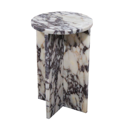 Calacatta Viola Marble Nightstand - Polished Contemporary 14 x 22