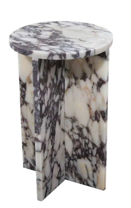 Calacatta Viola Marble Nightstand - Polished Contemporary 14 x 22