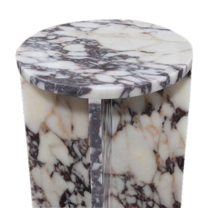 Calacatta Viola Marble Nightstand - Polished Contemporary 14 x 22