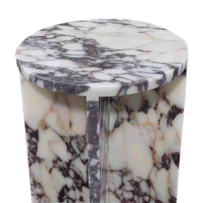 Calacatta Viola Marble Nightstand - Polished Contemporary 14 x 22