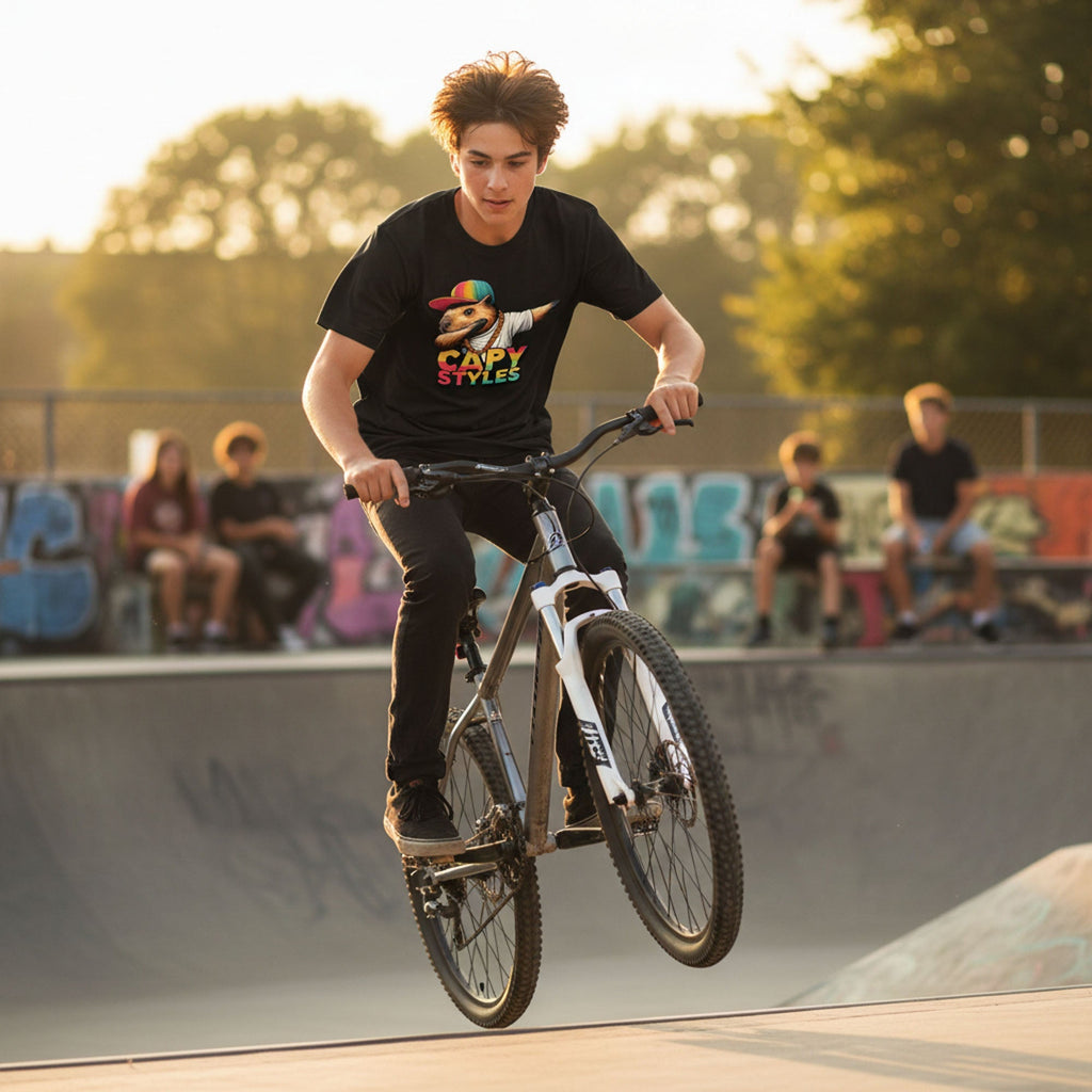 Capybara Graphic T Shirt Capy Styles Streetwear Skating Casual Tee
