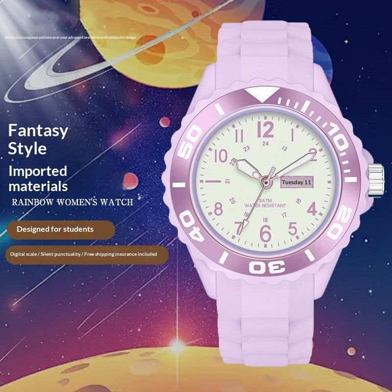 Compact Quartz Sports Smart Couples Electronic Watch For Women