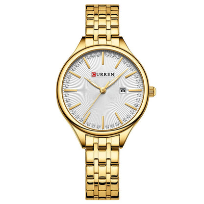 Womens Waterproof Simple Bar-Clasp Watch