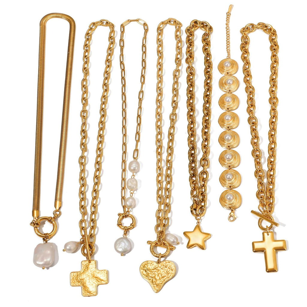 Light luxury and sophisticated sweater chain/pearl necklace