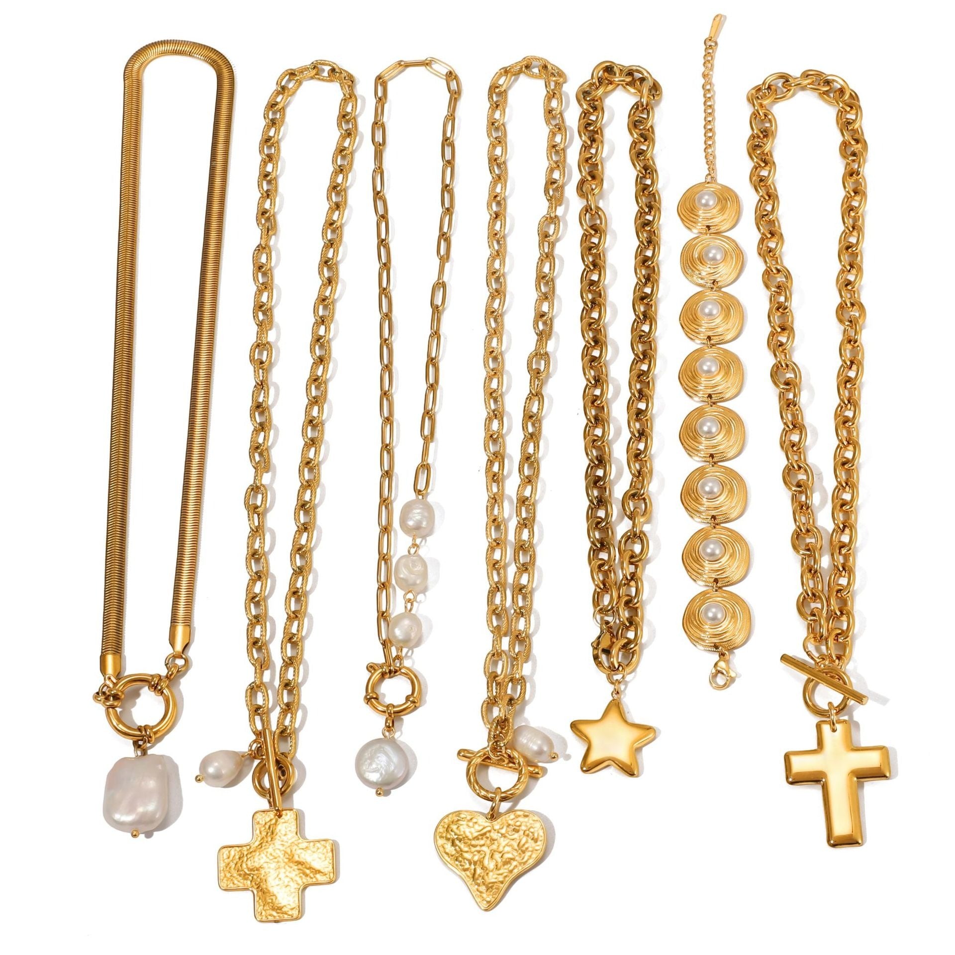Light luxury and sophisticated sweater chain/pearl necklace