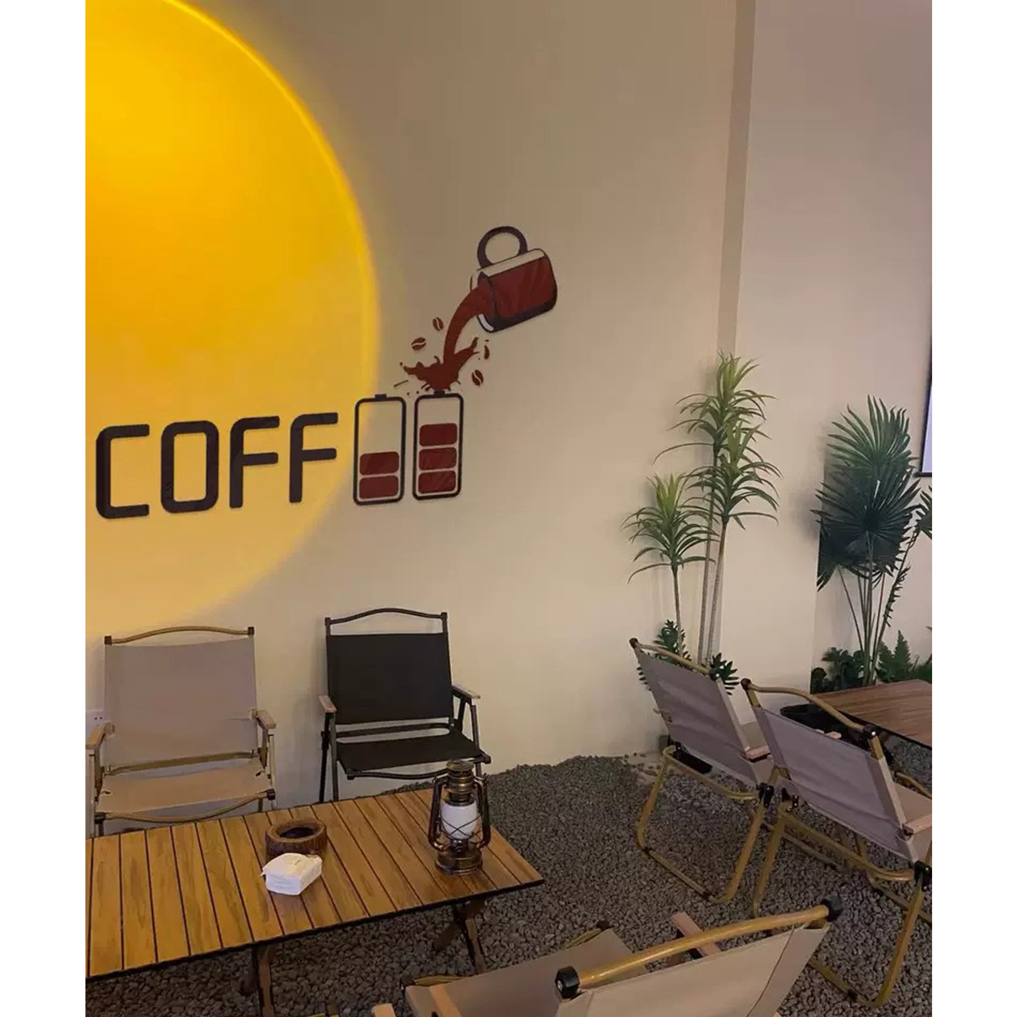 Coffee Shop Wall Decor – Self-Adhesive Acrylic Art for Business