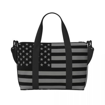 Custom Vintage American Flag Tote Bag