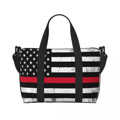Custom Vintage American Flag Tote Bag