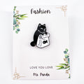 Mini Black Cat Enamel Pin – Durable, Giftable Fashion Accessory