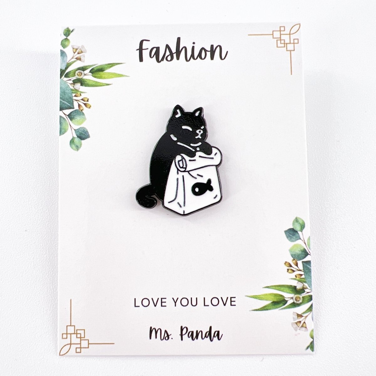 Mini Black Cat Enamel Pin – Durable, Giftable Fashion Accessory