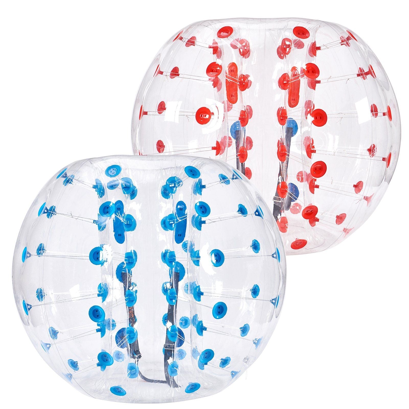 Inflatable Bumper Balls 2-Pack, 5FT/1.5M Body Sumo Zorb Balls for Teen & Adult, 0.8mm Thick PVC Human Hamster Bubble Balls for Outdoor Team Gaming Play, Bumper Bopper Toys for Garden, Yard, Park