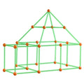 Glow In The Dark! Christmas Gift! Tent Fort Building Kit for Kids Glow In The Dark STEM Construction Toy 85P