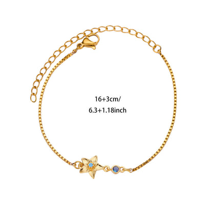 18 Gold December Birth Flower Bracelet