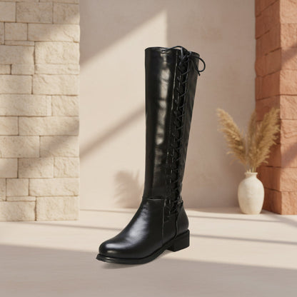 Women's Mid-Heel Plush-Lined High Boots