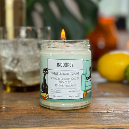 Indoorsy Gin & Tonic 8oz Soy Wax Candle