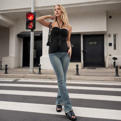 ✨ Women's Halterneck Backless Sleeveless Top