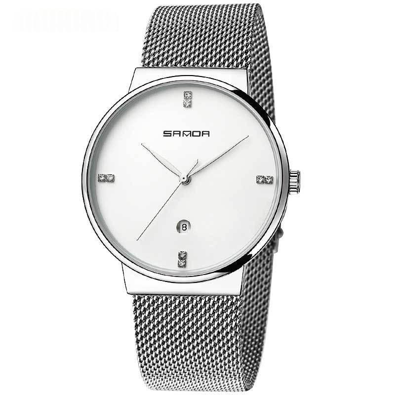 Quartz Watch, Personalized And Minimalist, Universal Wristwatch With A Calendar