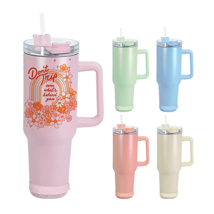 40oz Sublimation Macaroon Bluetooth Speaker Tumblers Stainless With Handle Tumblers