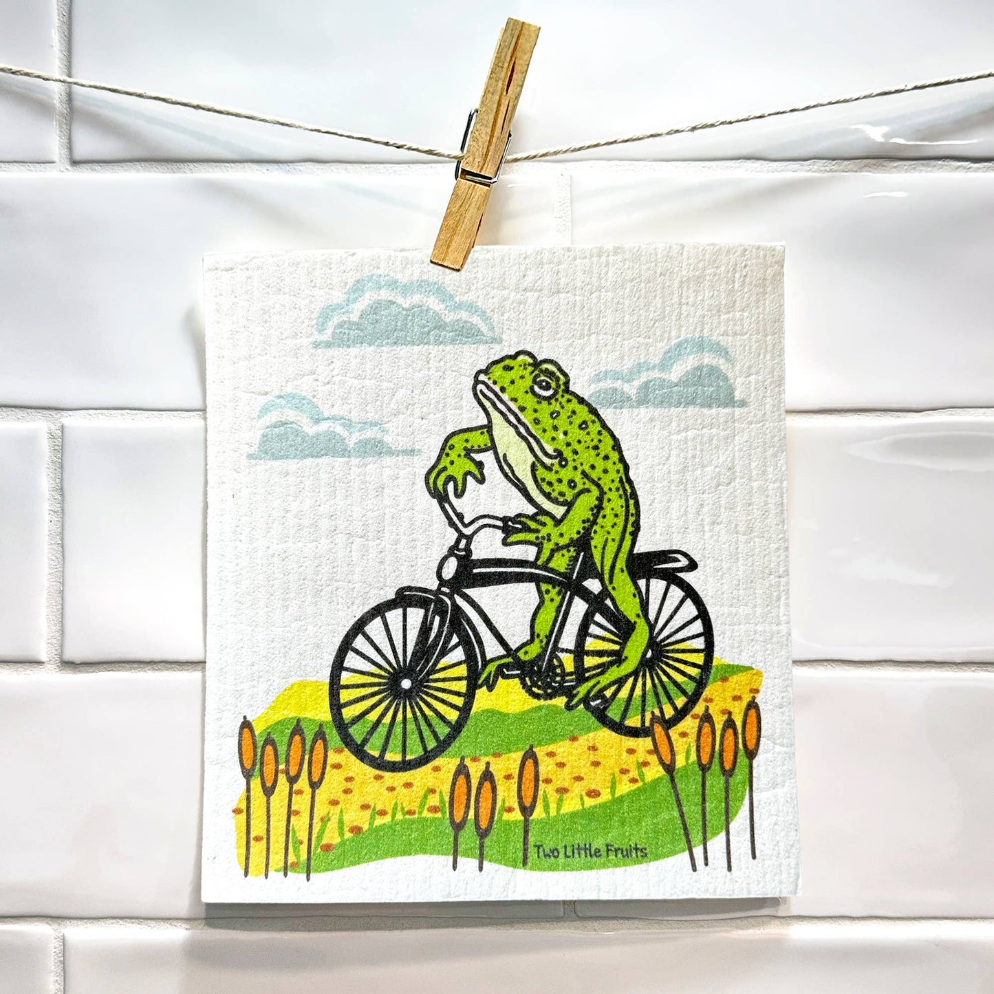 Frog Swedish Dishcloth