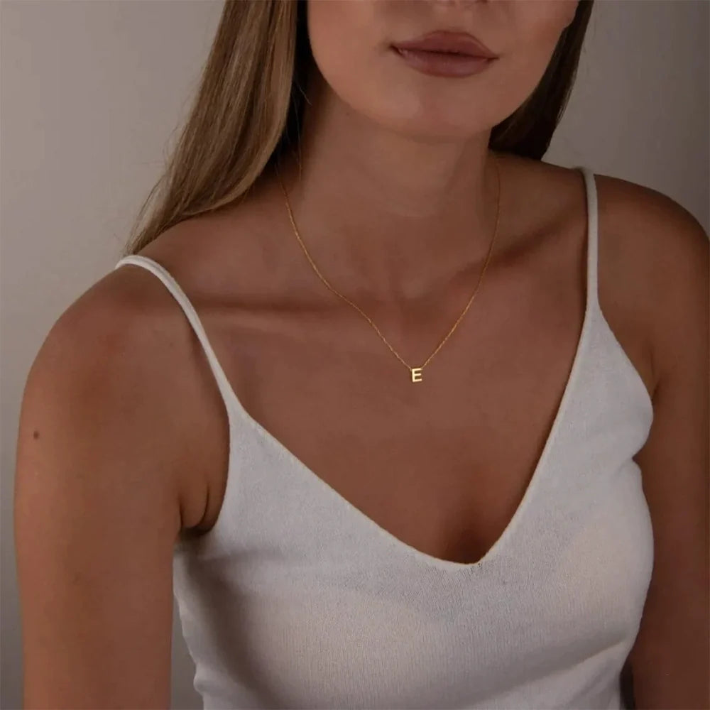 Delicate Initial Letter Necklace