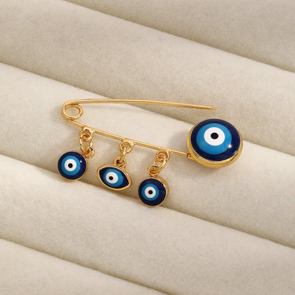 Evil Eye Hand Brooch Pin