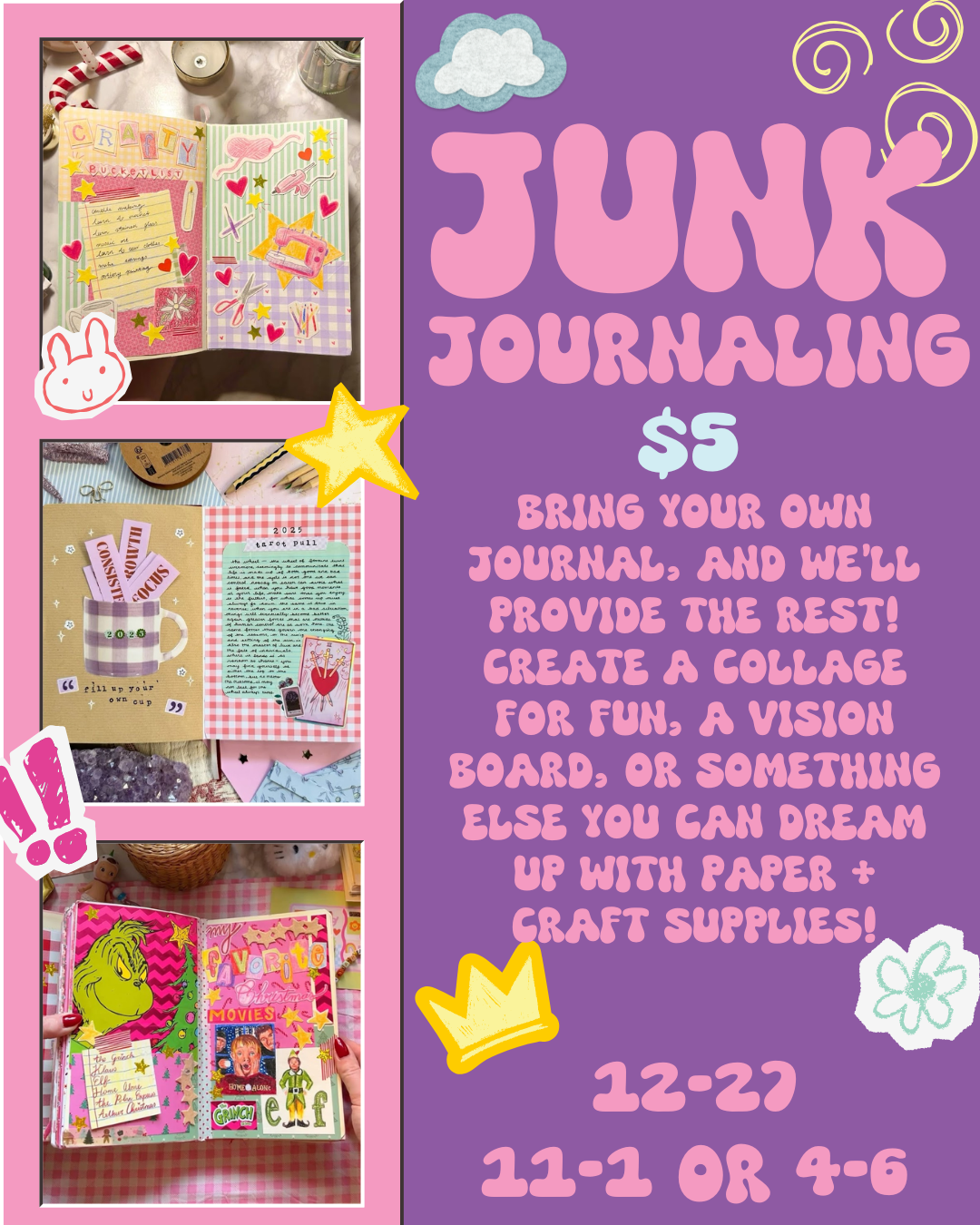 Junk Journal Craft Event (December 27)