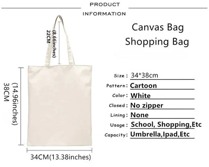 Deltarune Eco Canvas Cotton Shopper Bolsas De Tela Bag