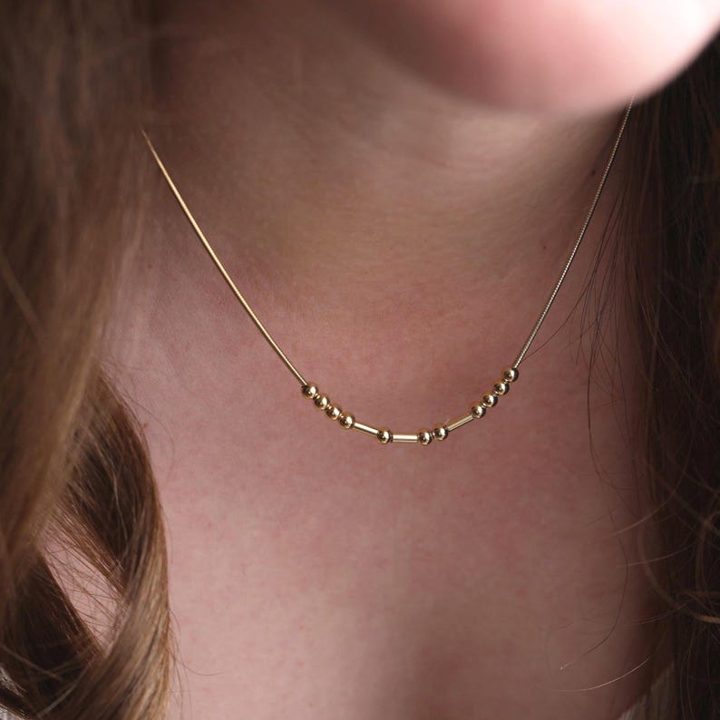 Customized Morse Code Name Necklace
