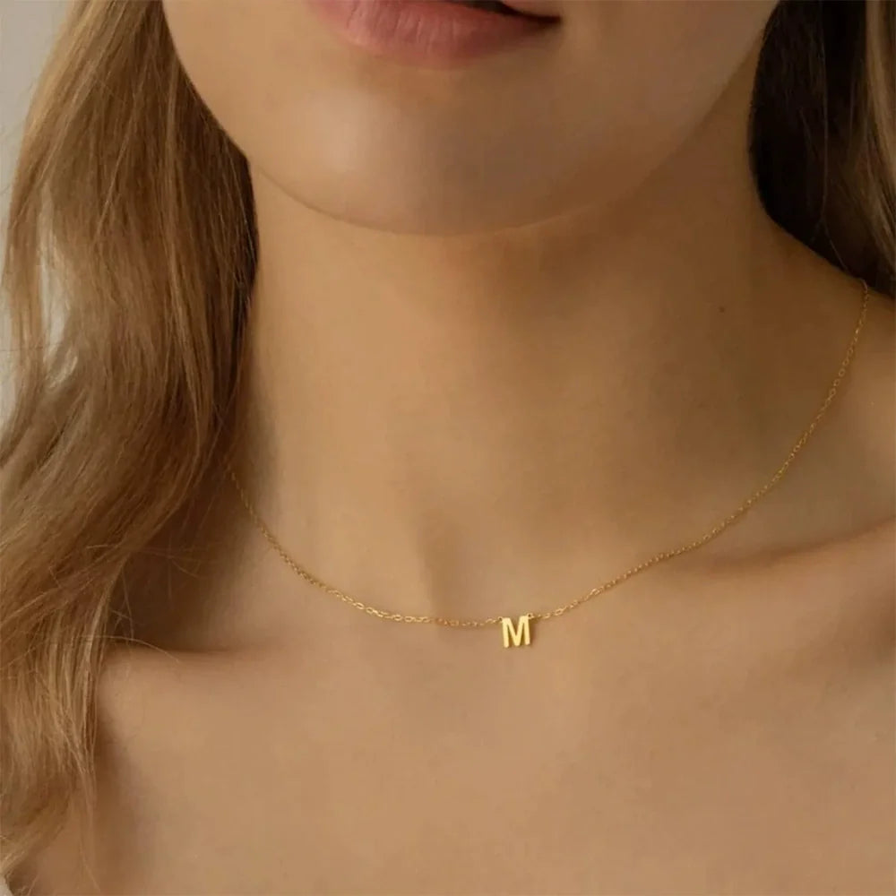 Delicate Initial Letter Necklace