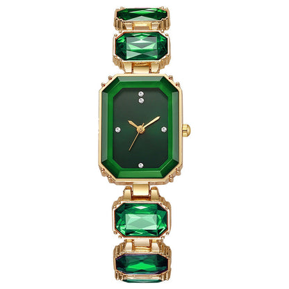Womens Watch Colorful Emerald Green Luxurious And Understated