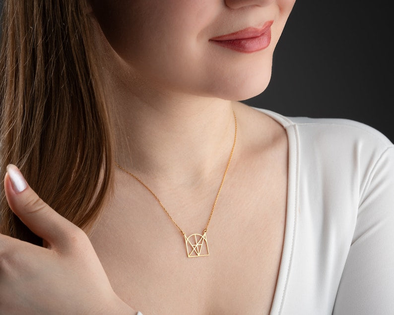 Customized Intertwined Initial Name Necklace