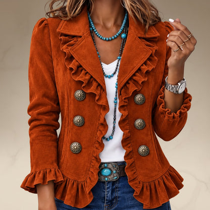 Women's Buttoned Long-Sleeve Cardigan Jacket