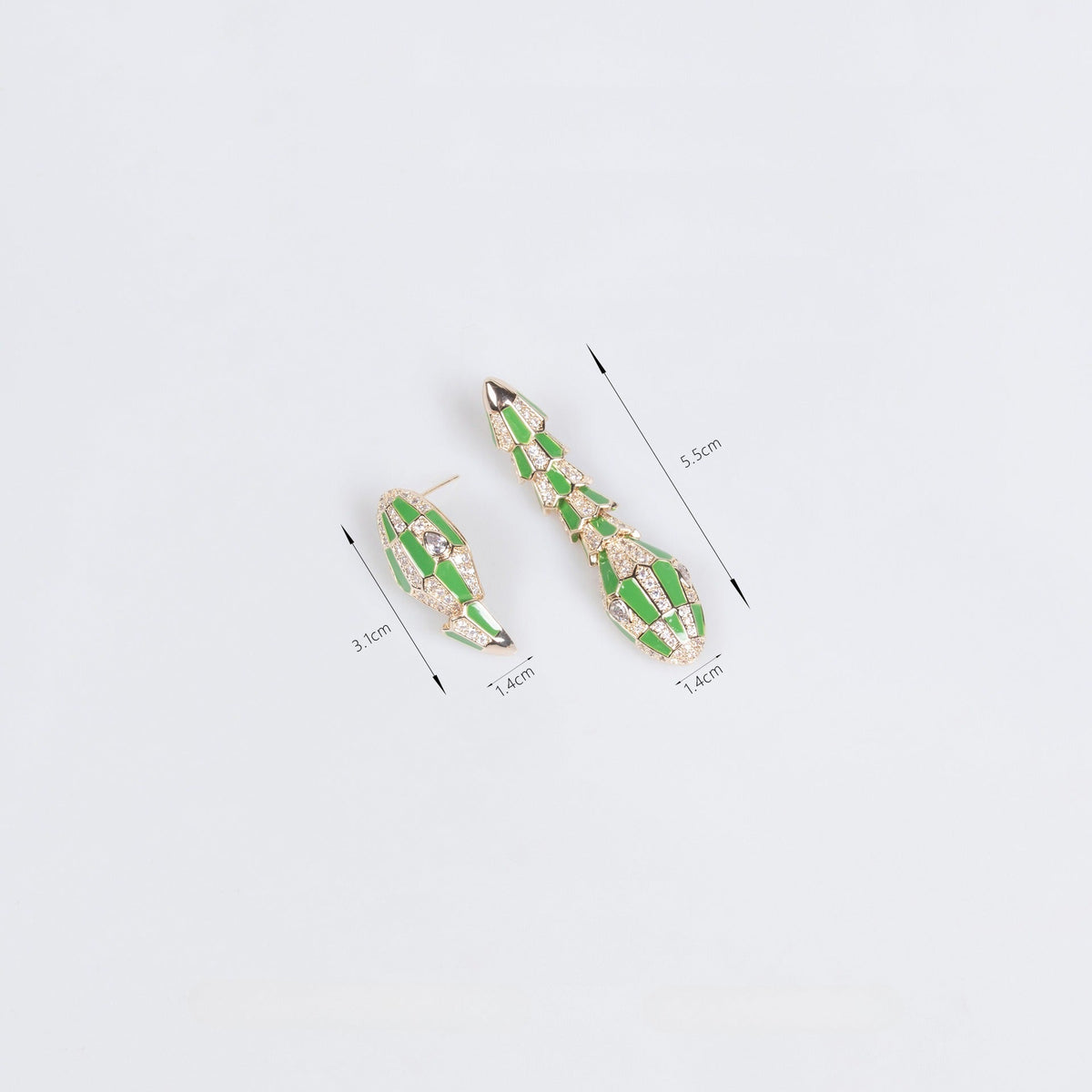 S925 Silver Snake-Shaped Enamel Necklace