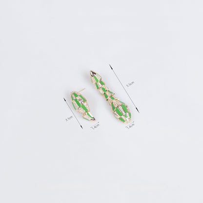 S925 Silver Snake-Shaped Enamel Necklace