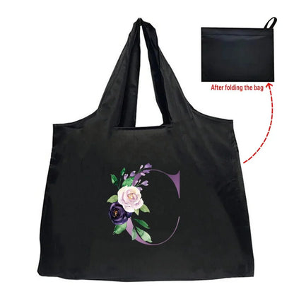 Eco-Friendly Shopping Bag - Purple Letter Series