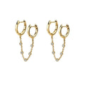 18K Gold Punk & Hip-Hop Style Light Luxury Earrings