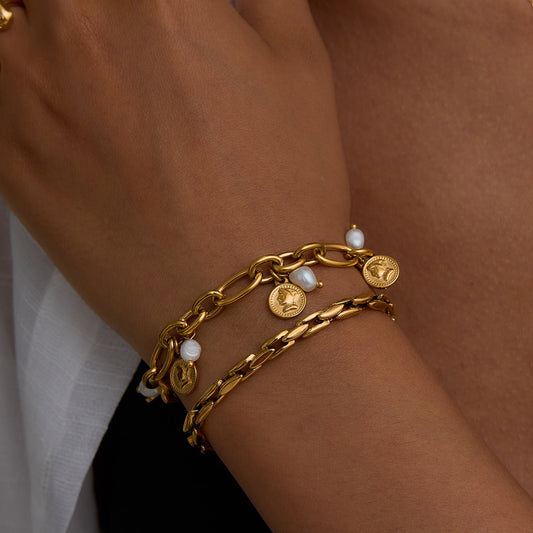 18k gold light luxury high-end bracelet