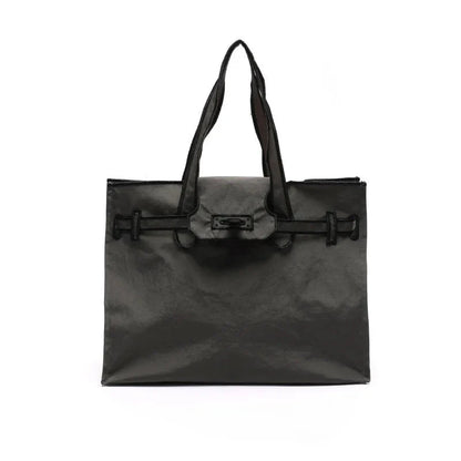 Embroidered Nylon Handbag