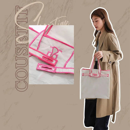 Embroidered Nylon Handbag