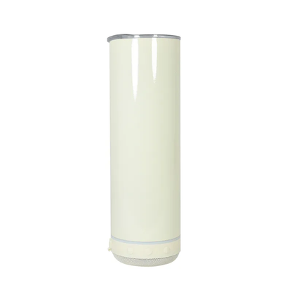 20oz Sublimation Macaroon Bluetooth Speaker Tumblers Stainless Double Wall Sublimation Skinny Straight Tumblers